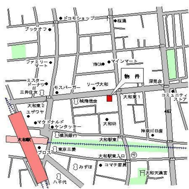 プラッツ大和の地図