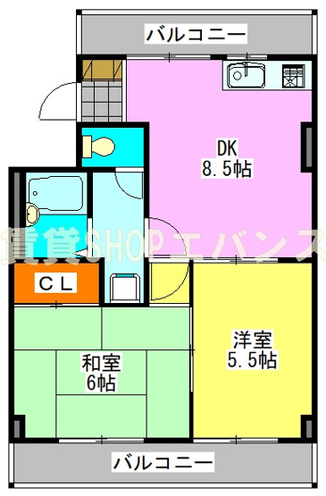 【間取り】 | メゾンコスモ