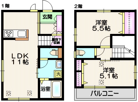 （仮称）さいたま市北区東大成町１丁目メゾンの間取り