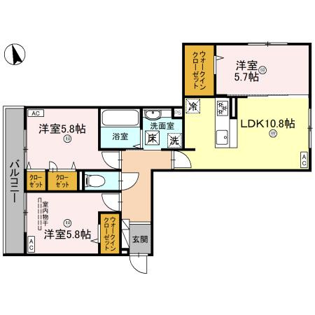 【間取り】 | パサログランデ綾之町
