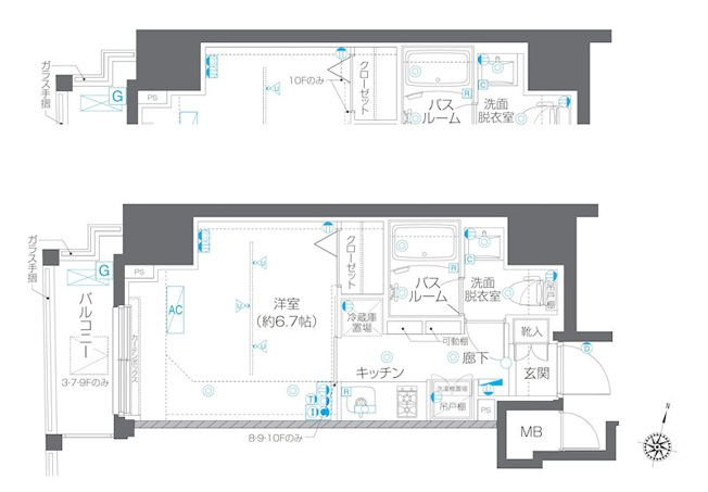 【間取り】 | 新品家具付きマンション上大崎15(KaGood東京) | ※間取りと異なる場合は現状を優先します。