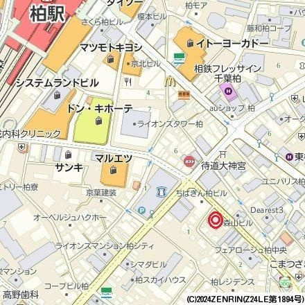 La Sante柏の地図