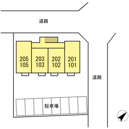 スカイパルの区画図