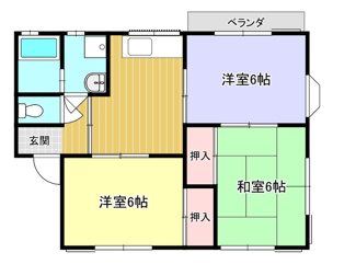 【間取り】 | ハイツ松本A棟