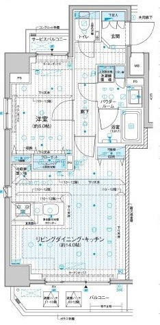メインステージ千住河原町 の間取り|間取りです。
