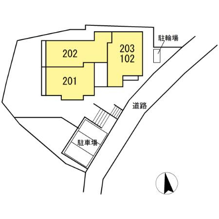 ピオネクレールの区画図