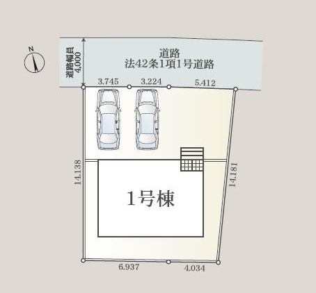 古河市松並第8　新築戸建の区画図