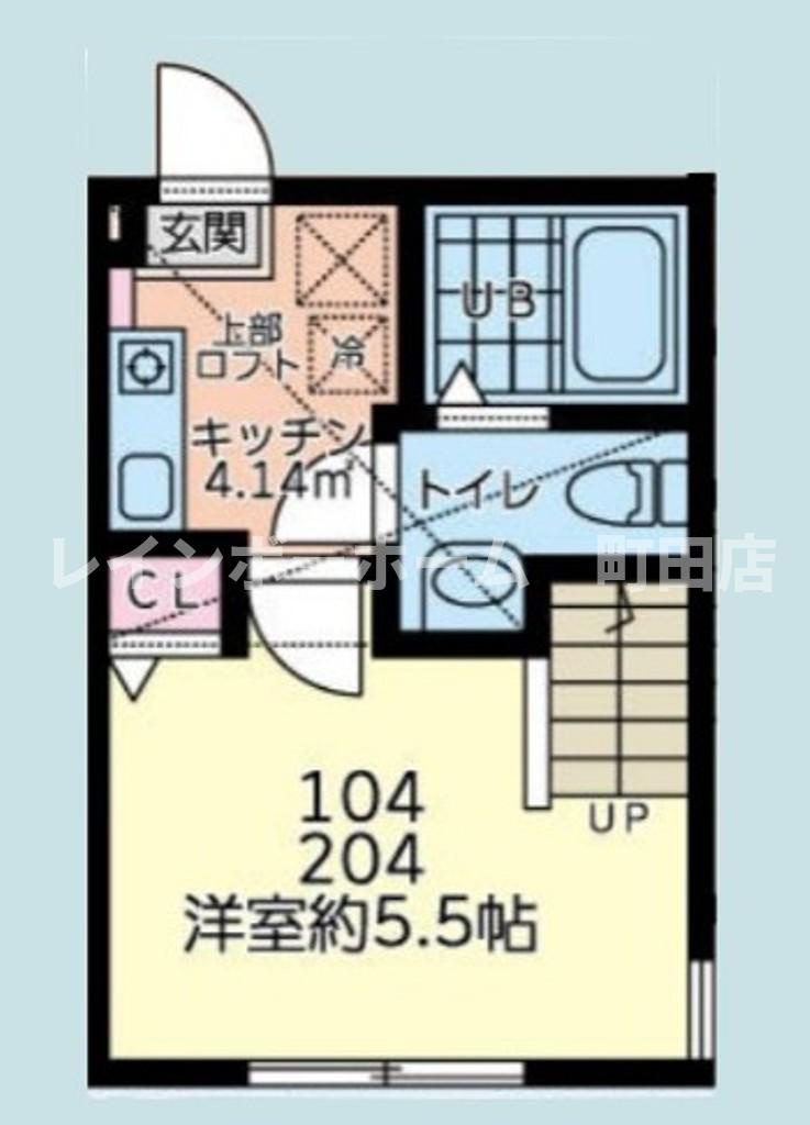 アバーロ淵野辺※初期費用分割後払いサービス利用可能物件の間取り