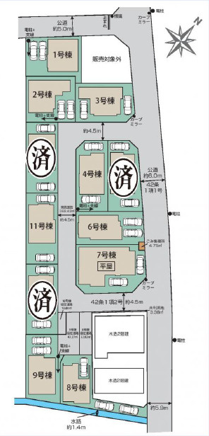 《仲介手数料半額》北本市中丸7丁目全12棟　2号棟の区画図