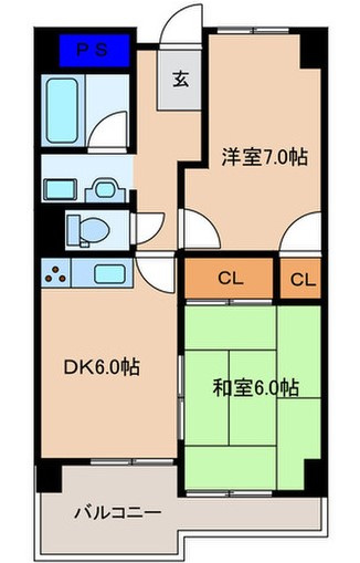 メゾンエルミタージュの間取り