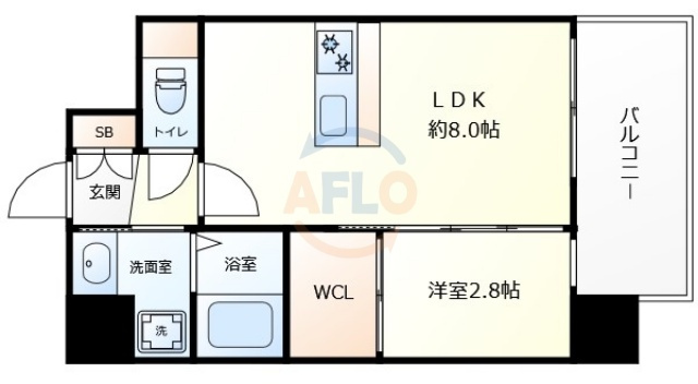 LiveCasa天満橋の間取り|LiveCasa天満橋　間取り