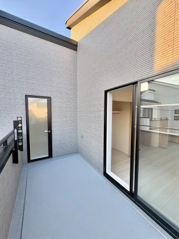 《仲介手数料半額》北本市中丸7丁目全12棟　3号棟のバルコニー