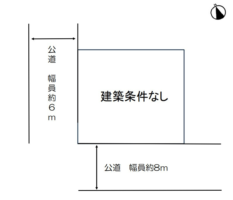 向陵中町　売土地の土地図