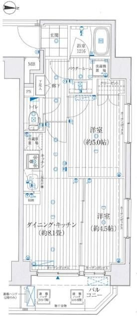 TRADIS RISE 錦糸町の間取り