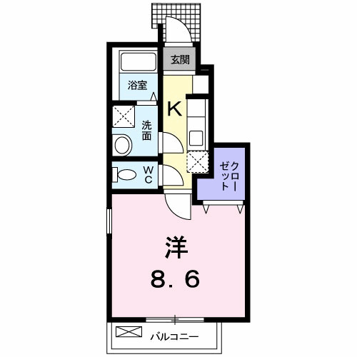 フローラ柴崎の間取り