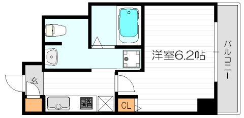 スワンズシティ南森町の間取り