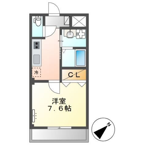 ラーハ前原の間取り