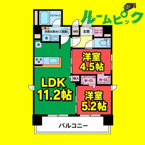 Z・R東別院　名古屋市賃貸　仲介手数料無料の間取り