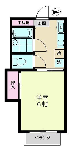 プライム篠田の間取り