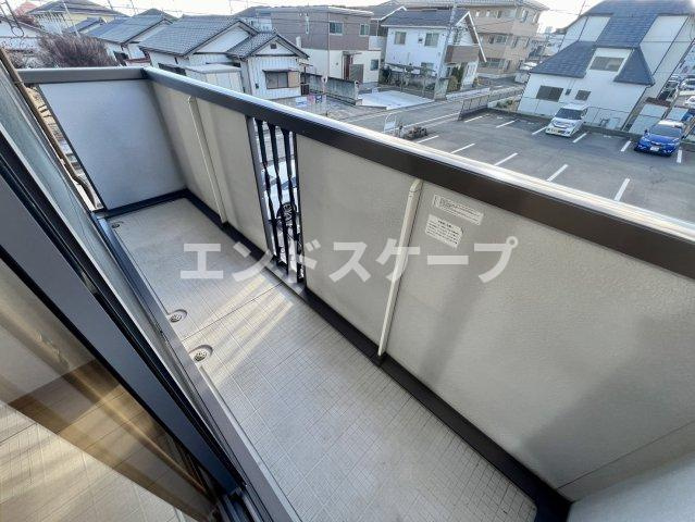 西中居ハイツＡのバルコニー|高崎、前橋エリアのお部屋探しはエンドスケープまで！お客様の理想お聞かせ下さい♪