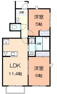 【間取り】 | リリークレールⅡ