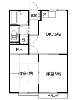 【間取り】 | ラベンダーハイツＡ棟 | 間取りです。