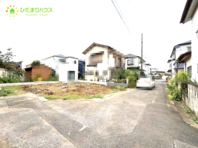 野田市山崎1515番　新築戸建　A号棟の前面道路含む現地写真|接道：南西側約4.5ｍ私道
