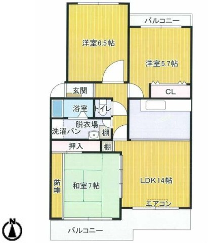 【間取り】 | 密柑山セピアコート【名古屋市賃貸・陽明小学区】