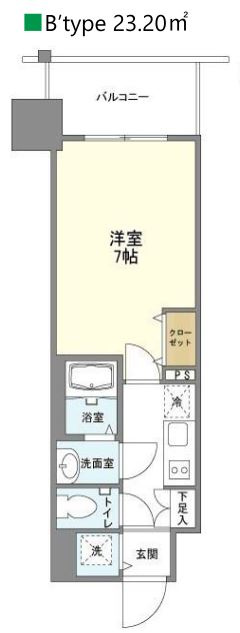 ファーストフィオーレ新梅田の間取り