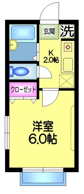 ＵＲＢＡＮ　ＳＱＵＡＲＥの間取り|★最上階角部屋２面窓★