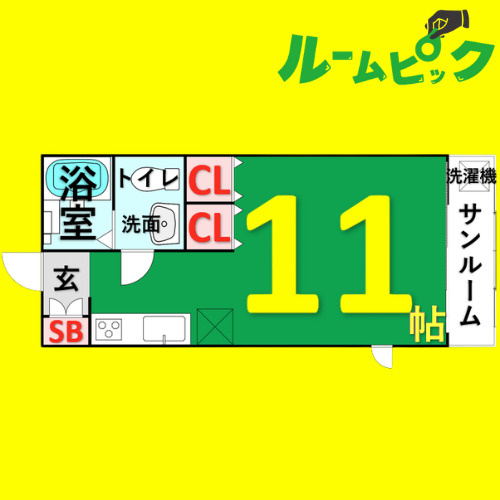 ル・ソレイユⅠ　名古屋市賃貸　仲介手数料無料の間取り