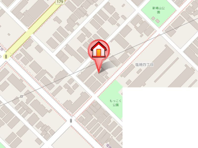 ローズアパートQ63番館の地図