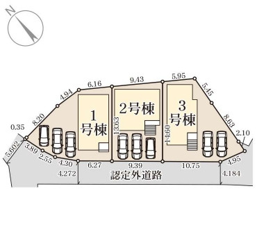 金武町金武（全3棟）の区画図|区画図♪