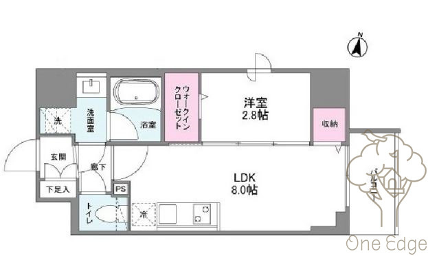 シーズンフラッツ梅田NORTHの間取り