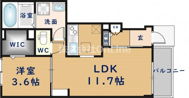 【間取り】 | シャルマン大蓮北