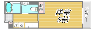 【間取り】 | レジデンス毛利　ＥＡＳＴ | 間取りです。