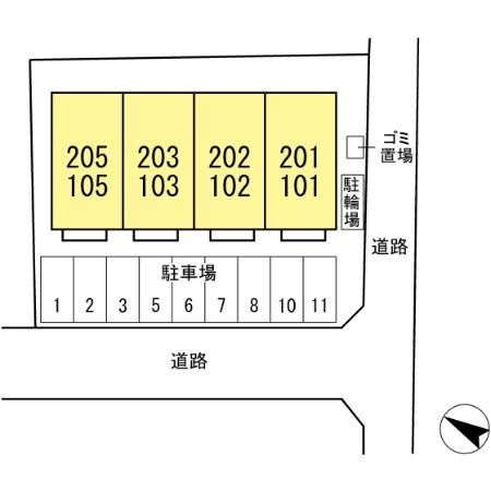 ラ メゾンの区画図