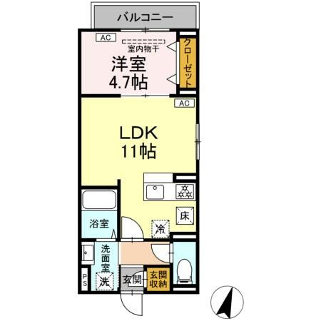 セレスティア扇Ⅶの間取り