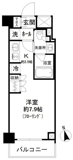 パークリュクス蒲田１丁目の間取り