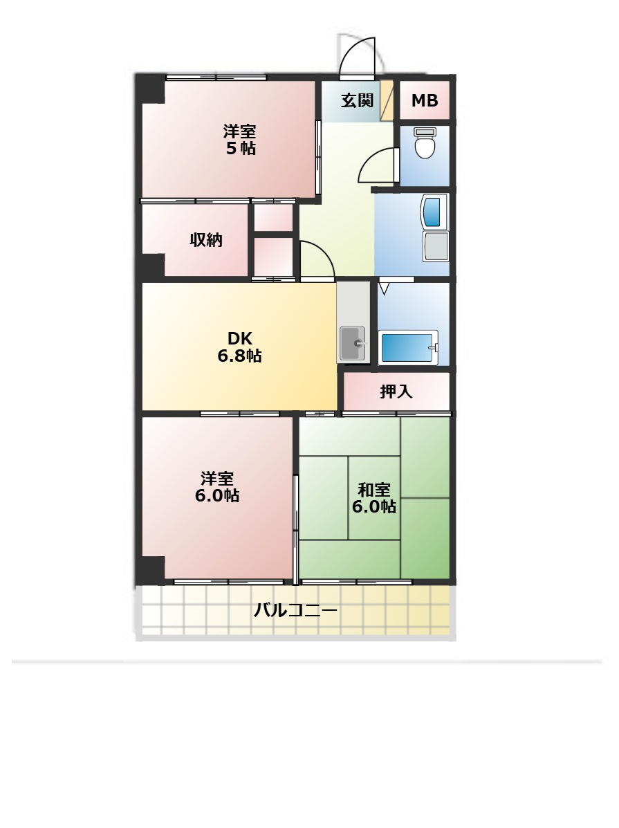 サンマンション チェリーの間取り