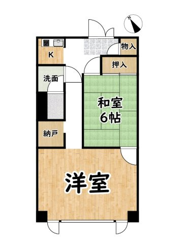 エバーグリーン今宿Ａ棟の間取り