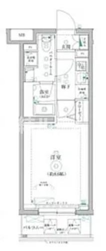 北区志茂３丁目の賃貸マンションの間取り