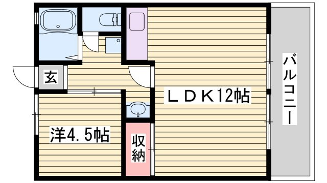ミリアハイムⅡの間取り