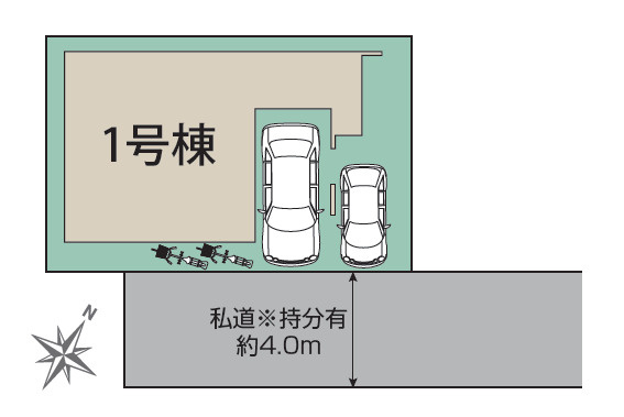《仲介手数料半額》桶川市末広3丁目の区画図