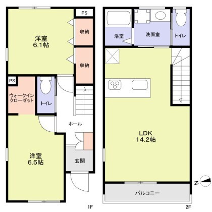 京都市下京区観喜寺町のタウンの間取り