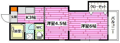 バルヴェール・Nの間取り