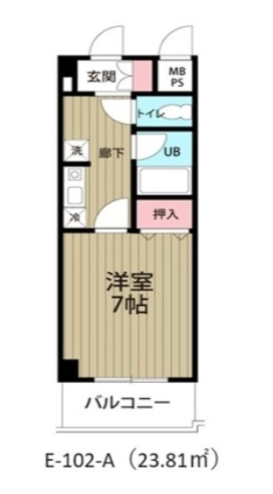 河幸第八ビル（Ｅ－102　）の間取り