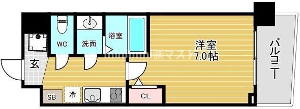 セレニテ難波西アリエの間取り