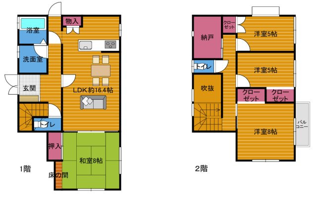 仙台市泉区館5丁目の間取り|ゆとりの4LDK＋納戸
