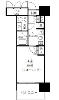 【間取り】 | フォンテーヌ芝浦 | 間取りです。